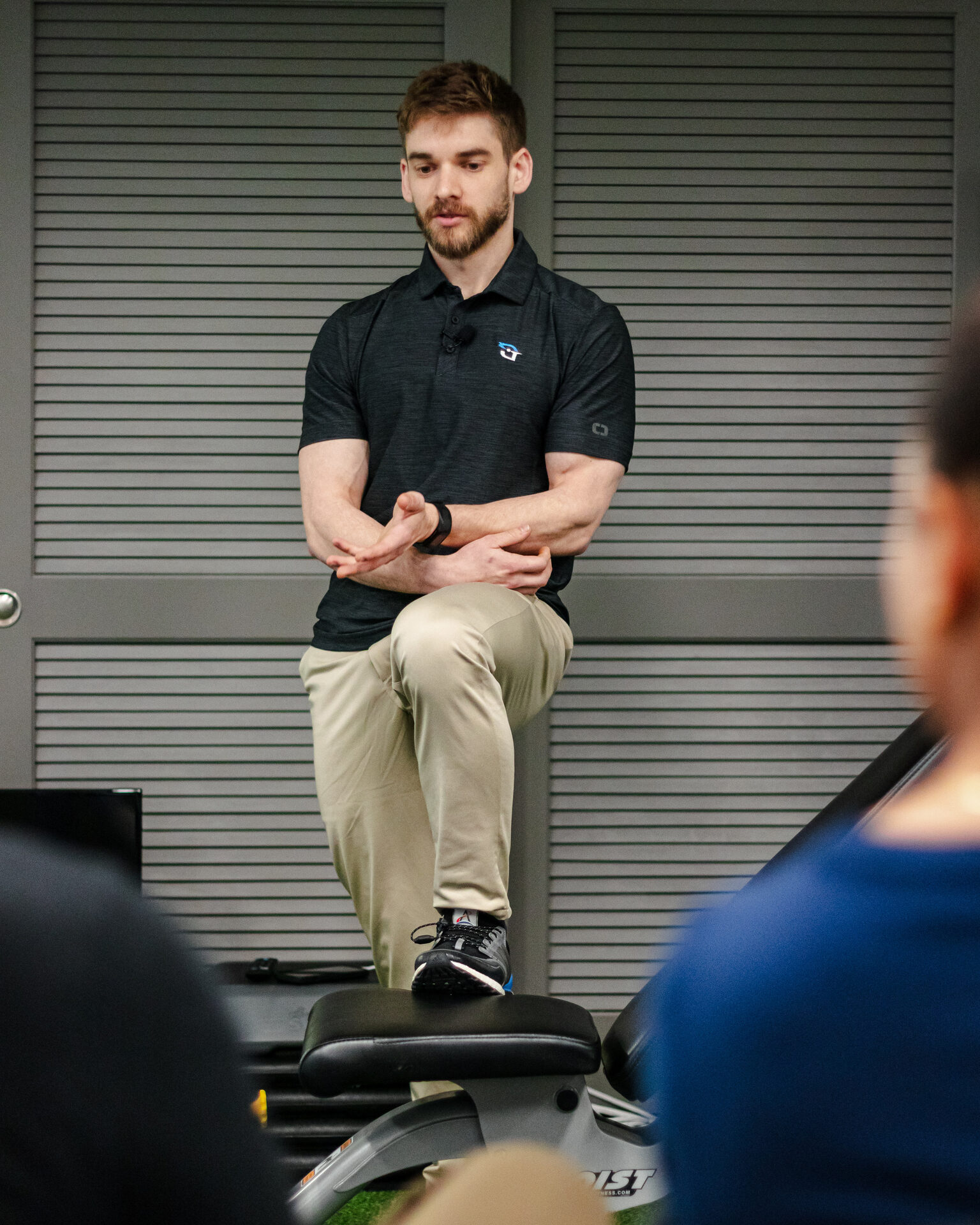 Julian coaching at a workshop